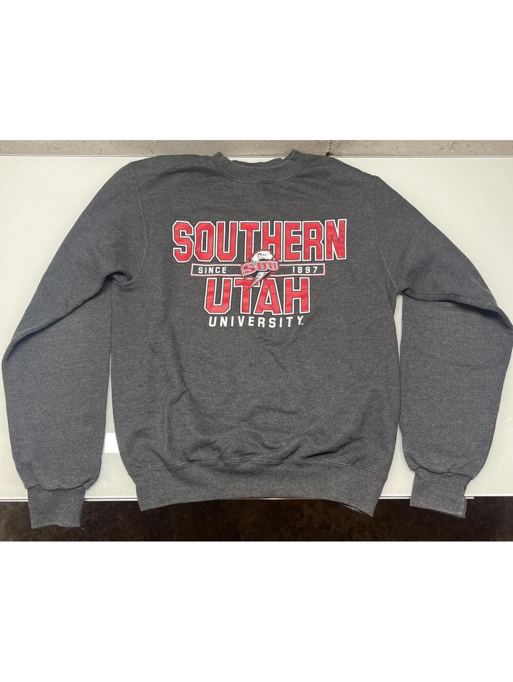 Southern Utah University Gray CHAMPION Sweatshirt Adult Small Very Clean!
